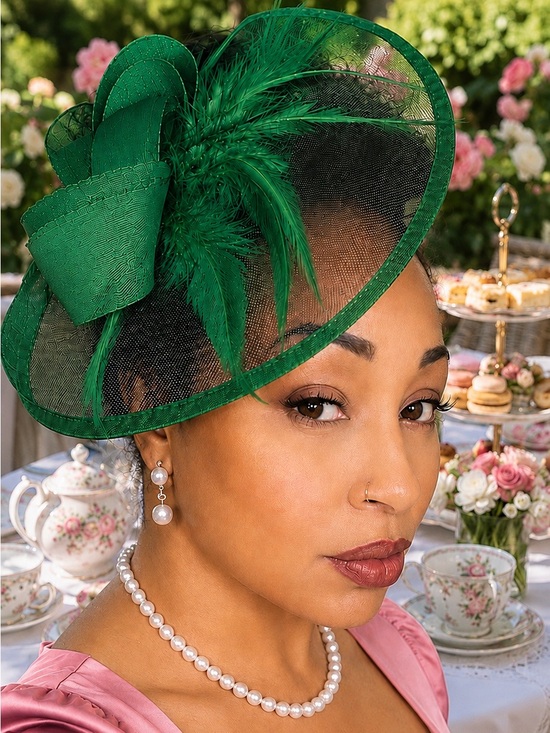 Accessories - Emerald Green Women's Fascinator Hat